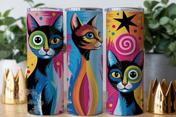 Abstract Art Cat Faces: A Designer's Review