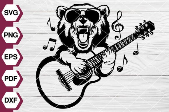 Bear Playing Guitar SVG EP622: A Designer's Review