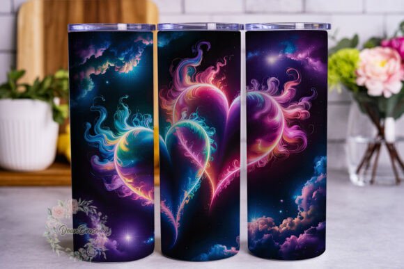 Cosmic Nebula Hearts 20oz Tumbler Wrap Review
