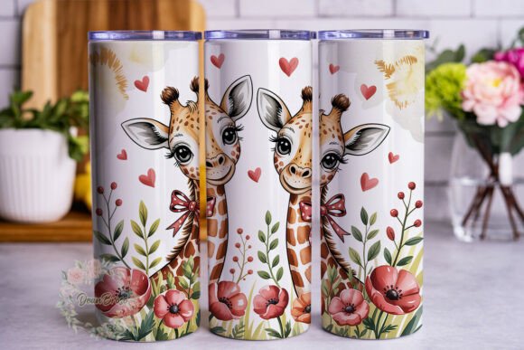 Cute Giraffe Love Hearts 20oz Tumbler Design Review