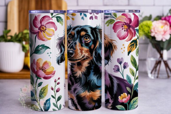 Dachshund Floral Watercolor 20oz Tumbler Review