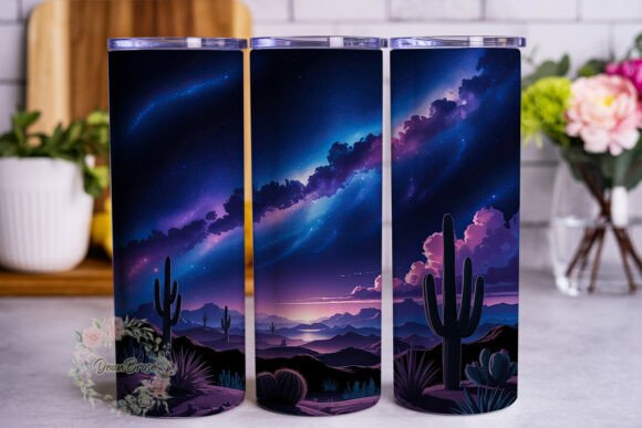 Desert Night Sky Cactus 20oz Tumbler Review