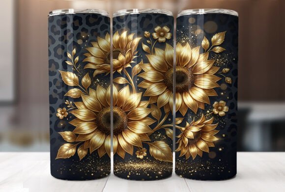Gold Sunflower Leopard Tumbler: A Designer's Review
