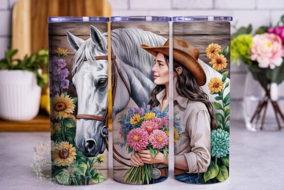 Horse Girl Floral Country 20oz Tumbler Design Review
