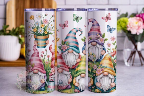 Pastel Garden Gnomes 20oz Tumbler Wrap Review
