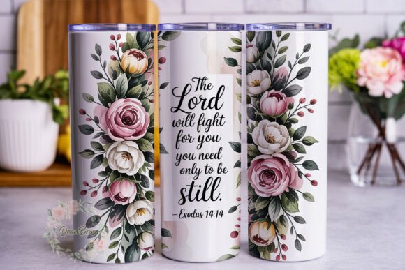 Review: Floral Scripture 20oz Tumbler Wrap for Embroidery