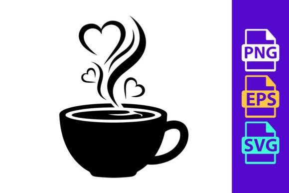 Review: Love Heart Steam Coffee Cup Romantic Bla Design