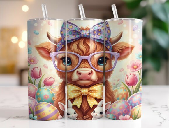 Review: Spring Floral Highland Cow Tumbler Wrap for Embroidery