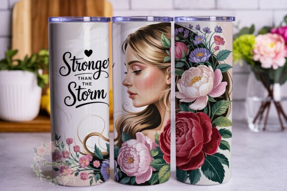 Review: Stronger Floral Woman Tumbler Wrap for Embroidery