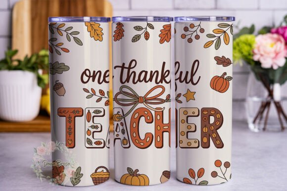Review: Thankful Teacher Autumn 20oz Tumbler Design