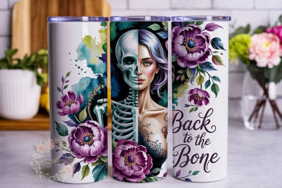 Skull Floral Beauty Skinny Tumbler: A Designer's Review