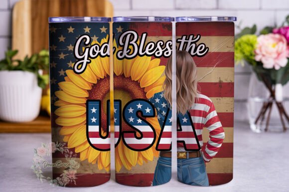 Sunflower Patriot Woman 20oz Tumbler Design Review
